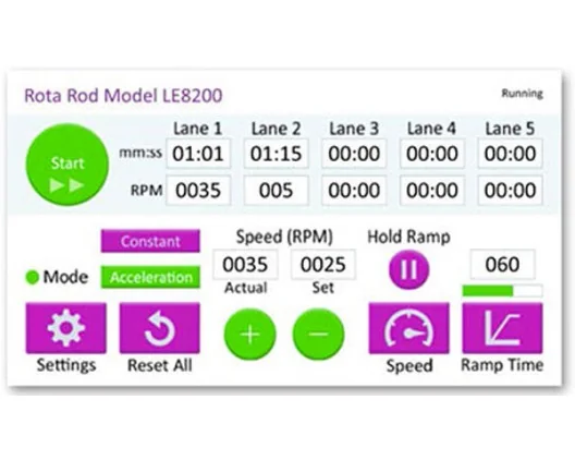  Bioseb\'s Rotarod - The new touch screen panel