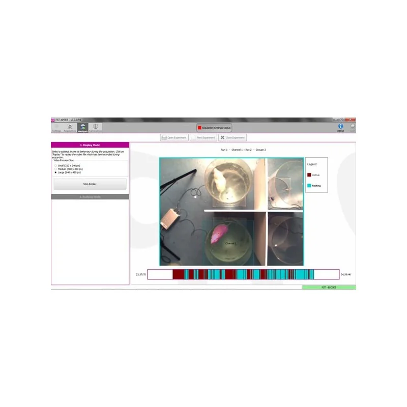 Bioseb Forced Swimming Test: New FST DUAL SENS - Software screenshot Bioseb Forced Swimming Test: New FST DUAL SENS - Software screenshot