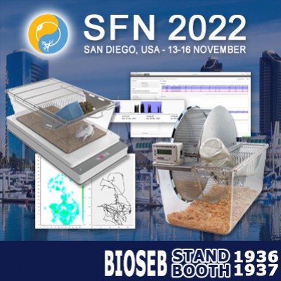 Venez rencontrer Bioseb au SFN 2022 de San Diego, 13-16 Nov, stands 1936 et 1937